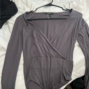 Forever 21 long sleeve bodysuit